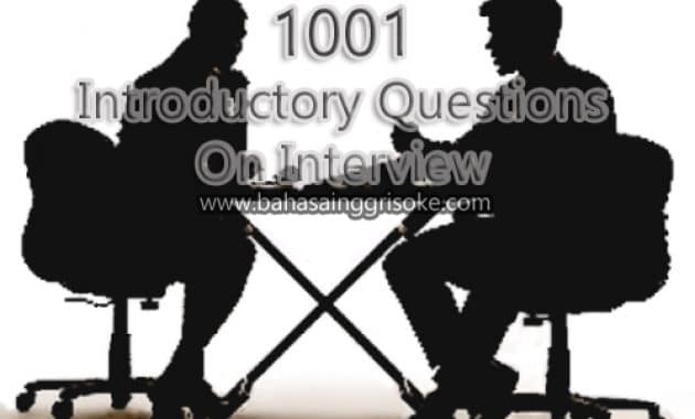 introductory question interview