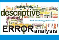 Artikel Bahasa Inggris tentang ERRORS ANALYSIS (introduction)