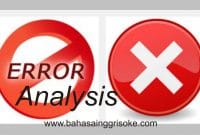 Artikel Bahasa Inggris tentang ERRORS ANALYSIS (conclusions and suggestions)