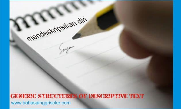 GENERIC STRUCTURE OF DESCRIPTIVE PARAGRAPH