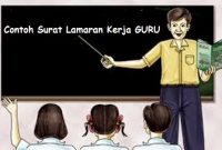 contoh surat lamaran pekerjaan posisi guru dalam bahasa inggris