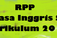 Contoh RPP Bahasa Inggris SMP Kurikulum 2013