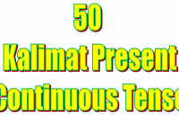 50 kalimat present continuous tense