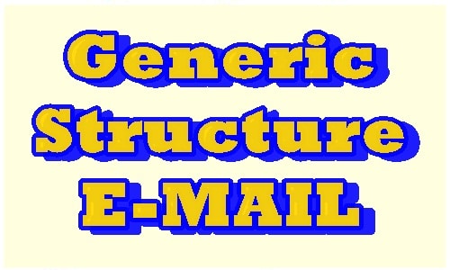 Generic Structure Email
