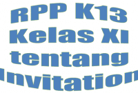 RPP Kurikulum 2013 Kelas XI tentang Invitation