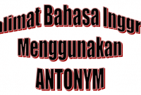 50 Kalimat Bahasa Inggris dengan Menggunakan Antonym