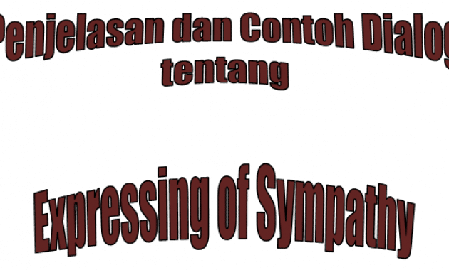 Penjelasan dan Contoh Dialog tentang Expressing of Sympathy