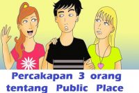 Percakapan 3 Orang mengenai Public Place atau Tempat Umum beserta Terjemahannya