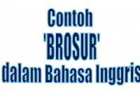 Pengertian Contoh Brosur Bahasa Inggris Contoh Soal dan Kunci Jawaban