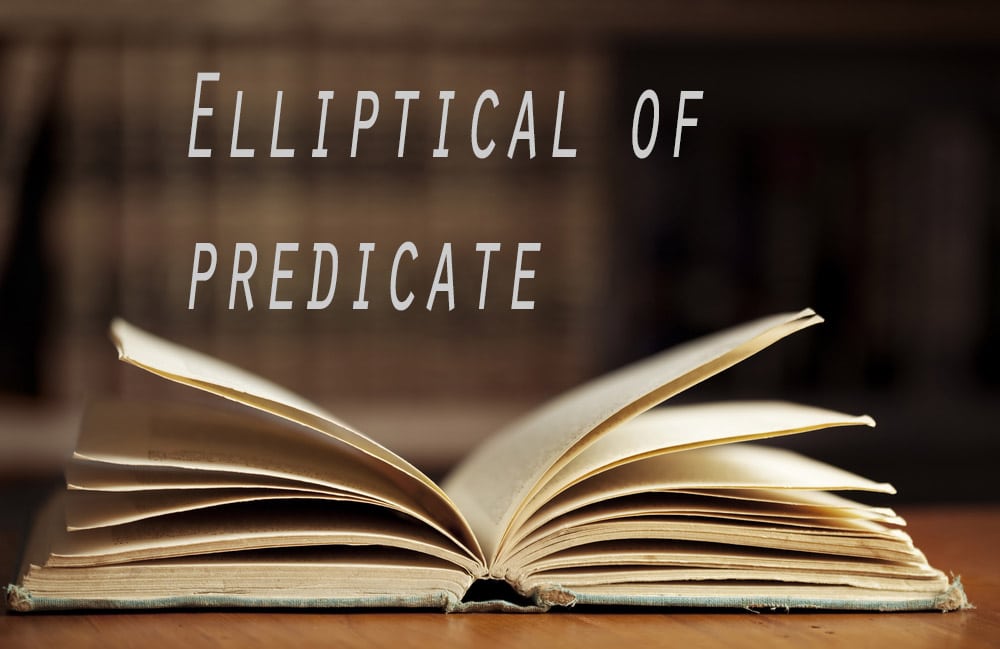 Elliptical of predicate